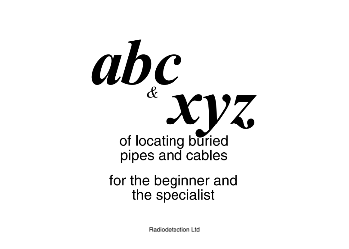 ABCXYZ Theory of Cable Locating
